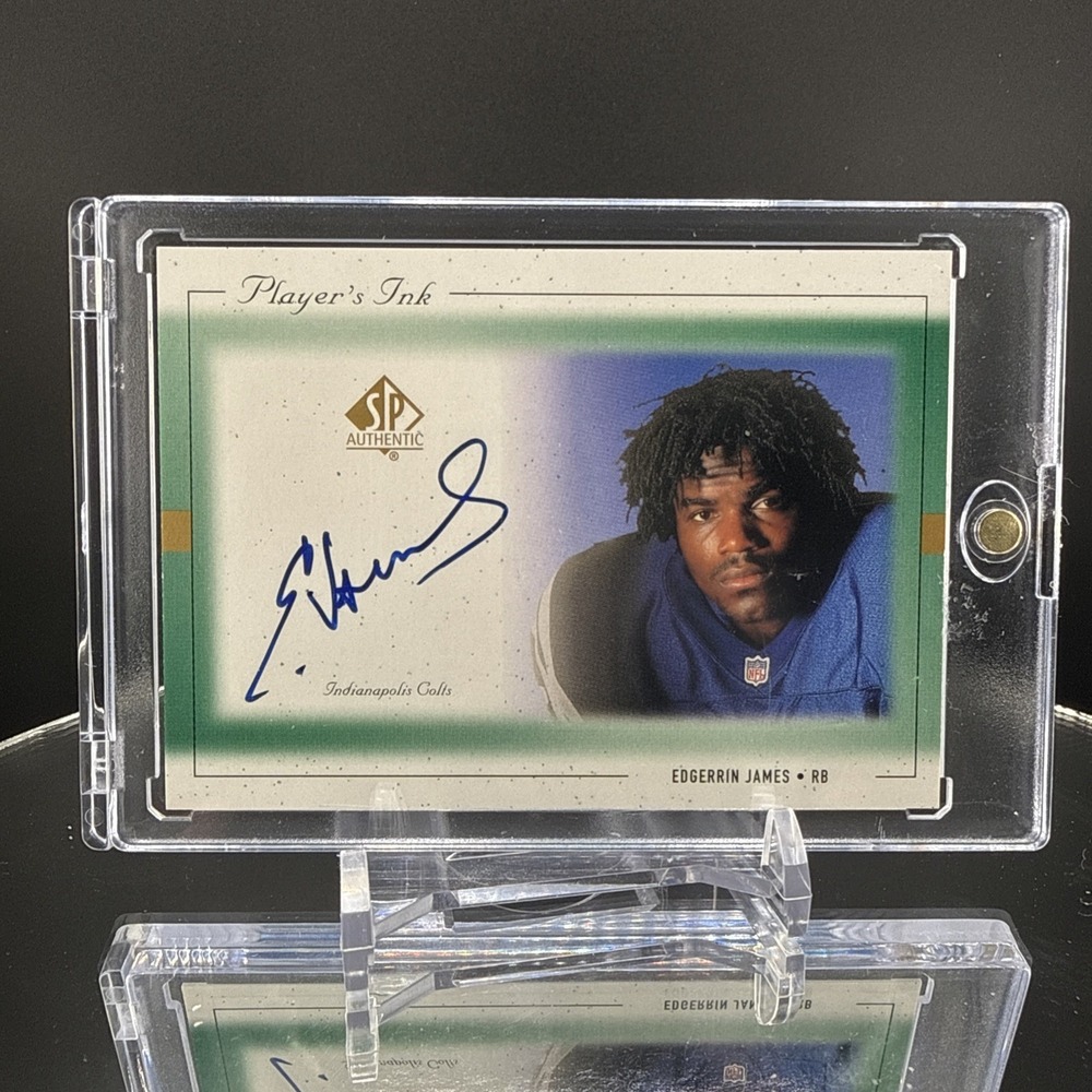 1999 SP Authentic Player's Ink Green #EJA Edgerrin James Auto